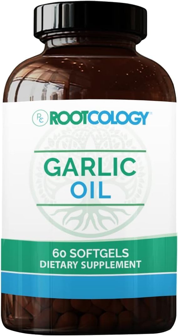 Dr. Izabella Wentz Rootcology Garlic Oil Softgels - Immune & Cardiovascular Support - 60 Enteric-Coated Softgels