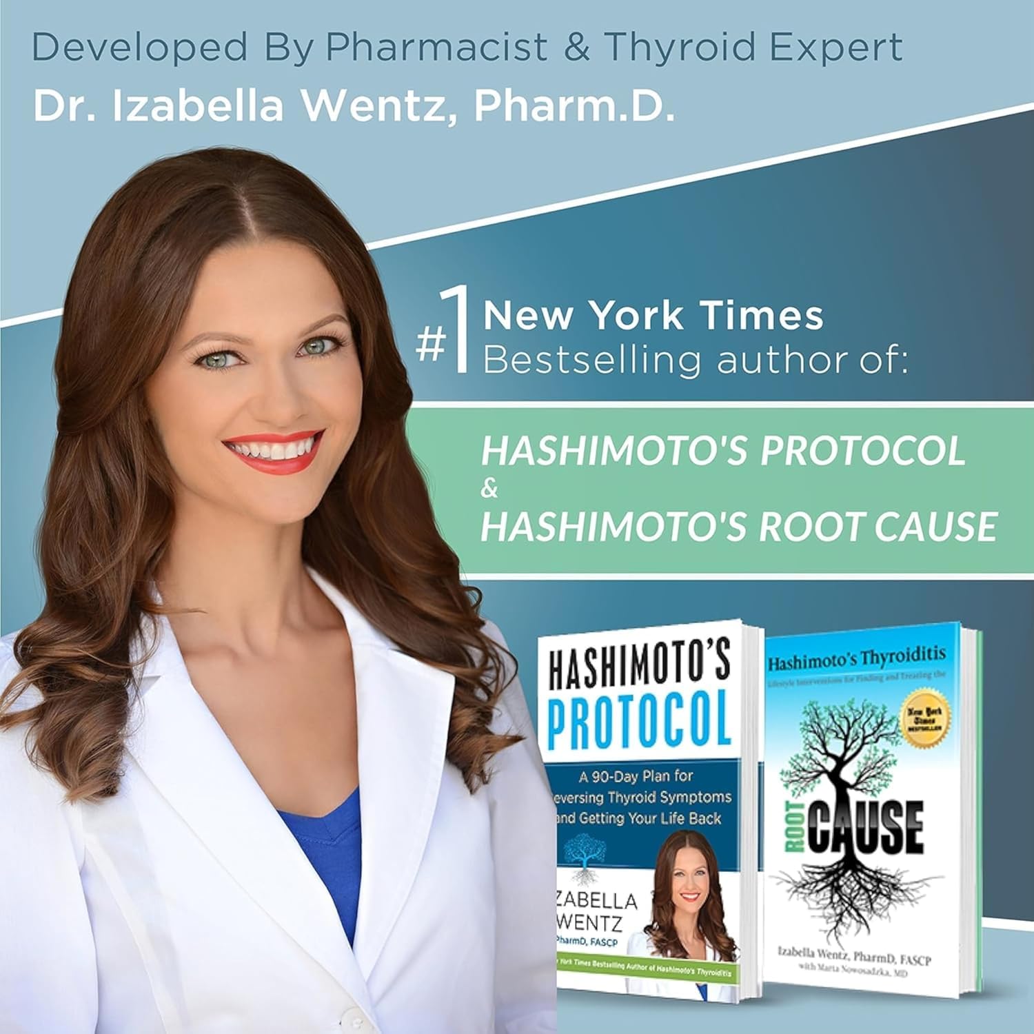 Dr. Izabella Wentz Rootcology Magnesium Citrate Powder - 300mg for Digestion - Natural Lemon Flavor - 240g / 60 Servings