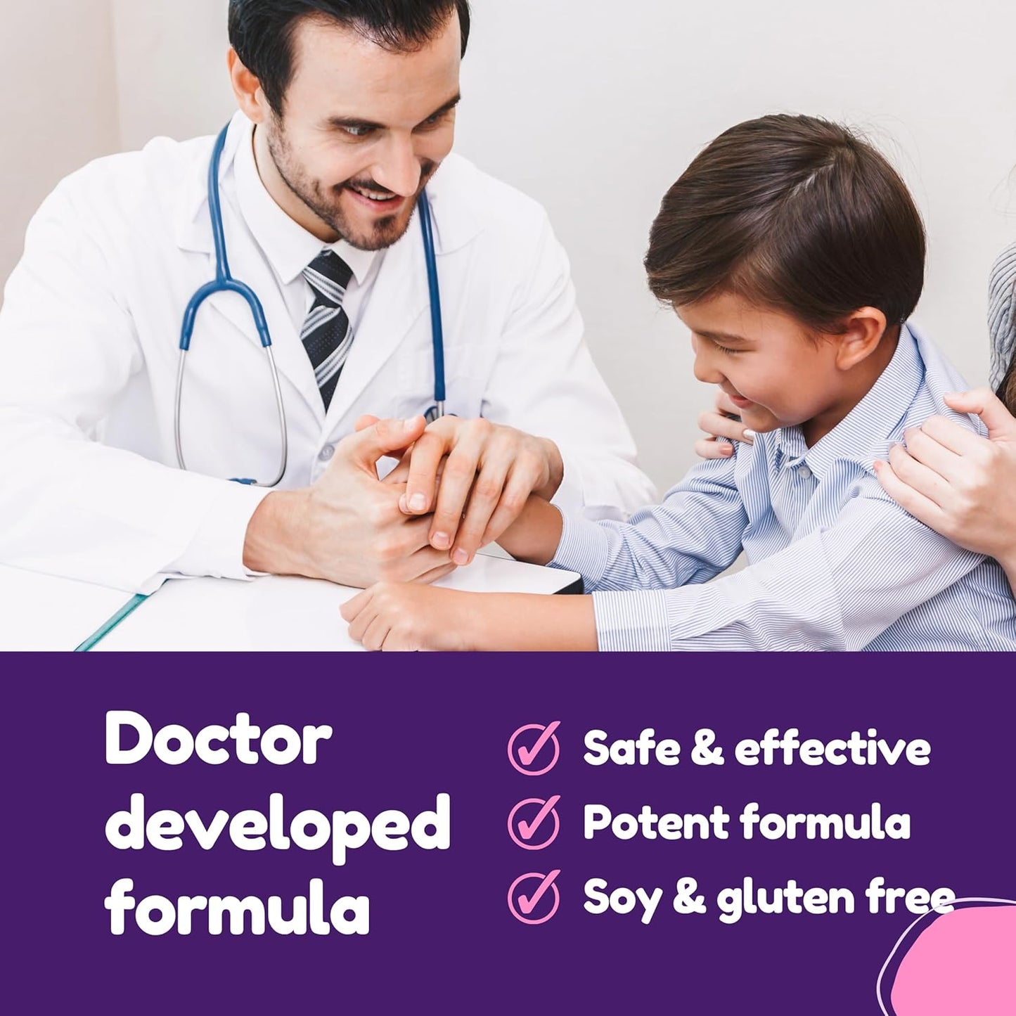 Dr. Klein's Calming Kids Gummies with L-Theanine & Chamomile Extract - Supports Focus and Alertness in Kids Ages 5+ - Sugar-Free Vitamins for Kids - 30ct