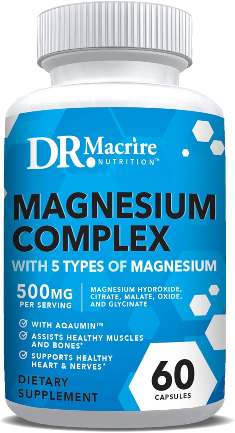 Dr. Macrire Nutrition Magnesium Complex 500mg - 5 Forms for Bone, Muscle, Energy Support