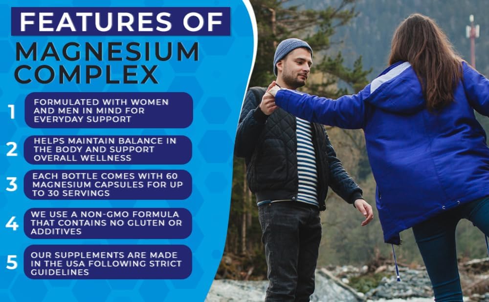 Dr. Macrire Nutrition Magnesium Complex 500mg - 5 Forms for Bone, Muscle, Energy Support