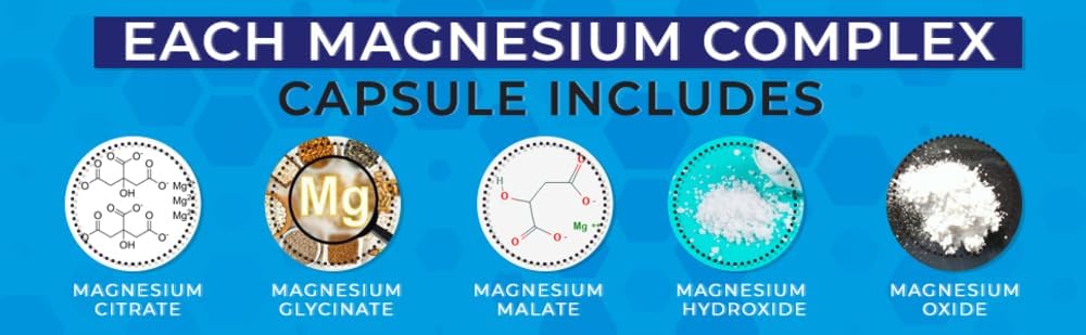 Dr. Macrire Nutrition Magnesium Complex 500mg - 5 Forms for Bone, Muscle, Energy Support