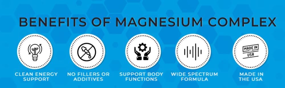 Dr. Macrire Nutrition Magnesium Complex 500mg - 5 Forms for Bone, Muscle, Energy Support