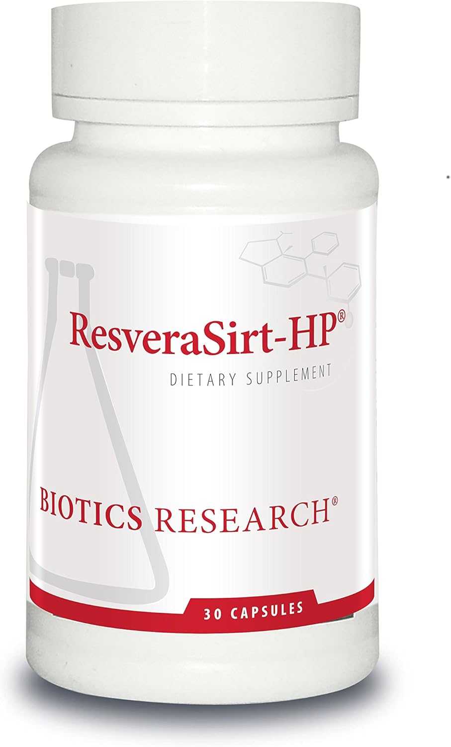 Dr. Mark Houston's ResveraSirt HP: Trans Resveratrol & Quercetin for Cardiovascular & Vascular Support - 30 Capsules