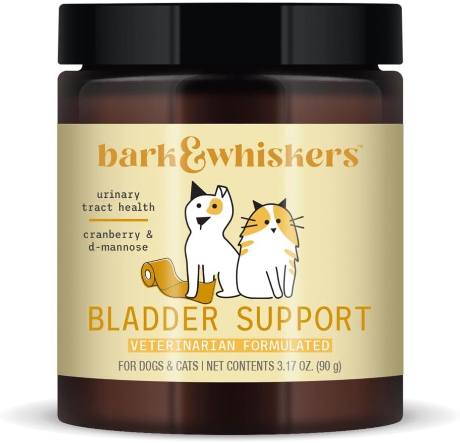 Dr. Mercola Bladder Support for Pets - 3.17 Oz, 90 Scoops - Urinary Tract Health with Cranberry & D-Mannose - Non-GMO Formula