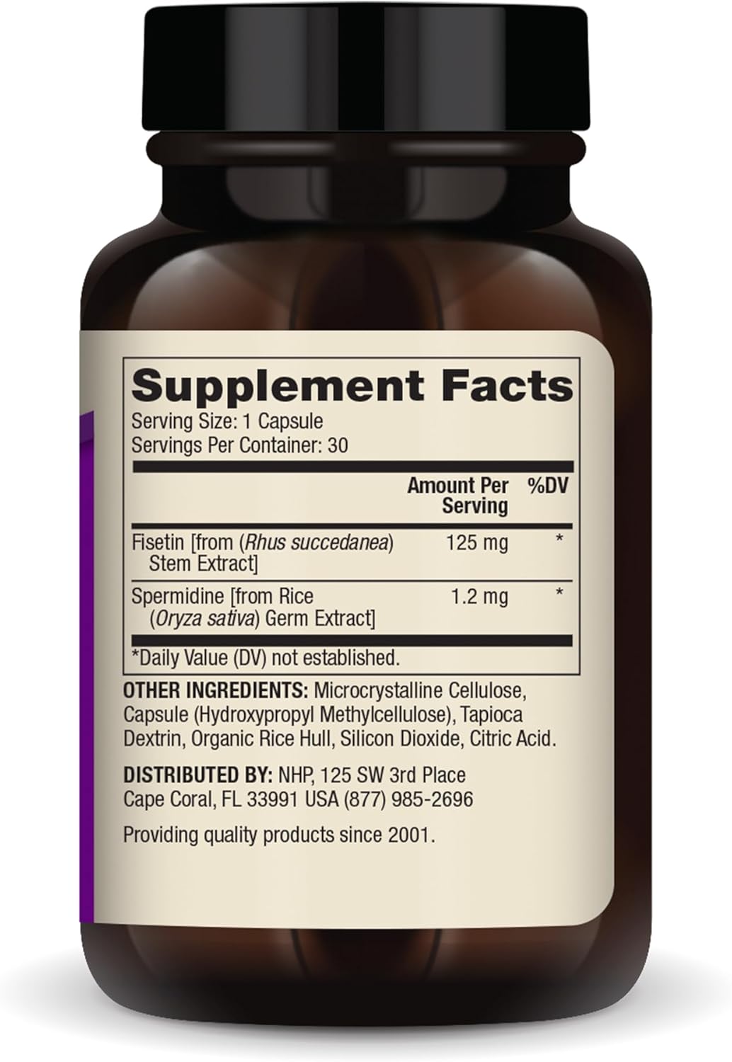 Dr. Mercola Fisetin and Spermidine Capsules - Brain and Cognitive Support - 30 Servings