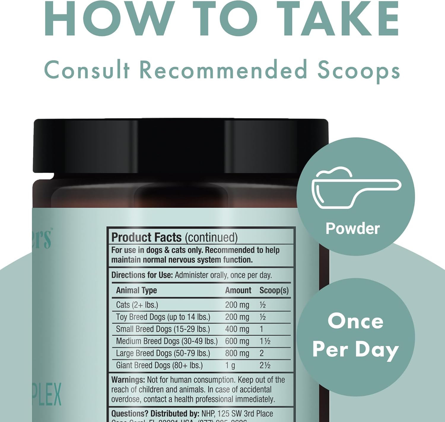 Dr. Mercola Organic Vitamin B Complex for Pets, 60 Scoops, Supports Nervous System & Endurance, Non-GMO Bark & Whiskers Formula