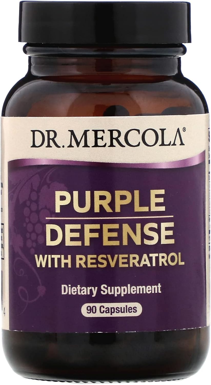 Dr. Mercola Purple Defense Capsules with Resveratrol - 90 Count
