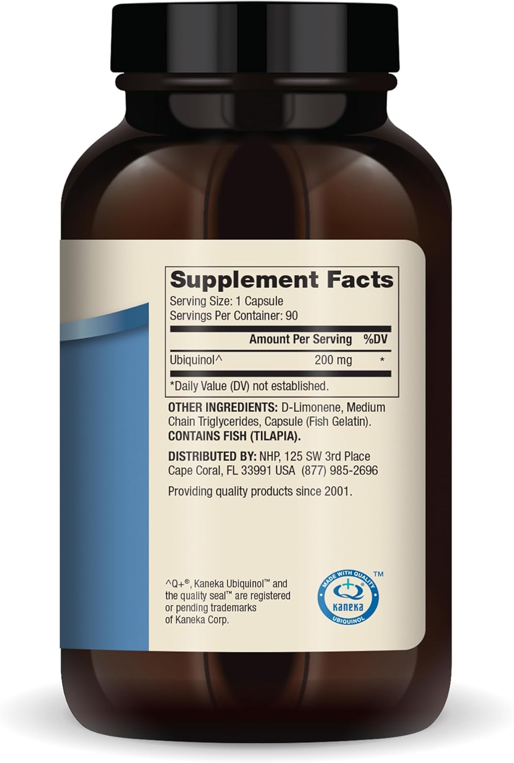 Dr. Mercola Ubiquinol 200mg Capsules - 90 Servings, Energy Support Dietary Supplement, Non-GMO