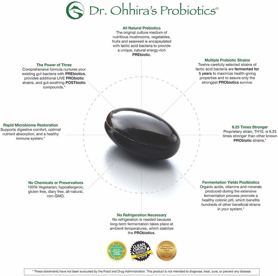 Dr. Ohhira’s Probiotics Professional Formula with 5 Year Fermentation, 120 Capsules