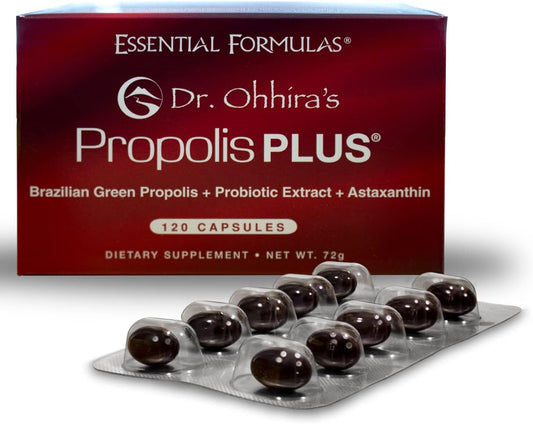 Dr. Ohhira's Propolis Plus with Brazilian Green Extract - 120 Capsules for Essential Health Support