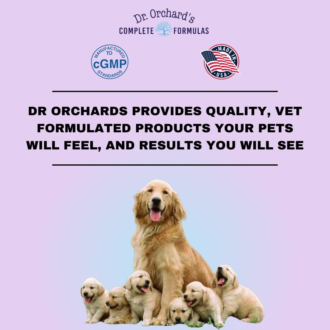Dr. Orchard's Pregnancy Pro Dog Prenatal Vitamins - Premium Supplement for Dog Pregnancy, Postnatal & Newborn Health, 90 Ct