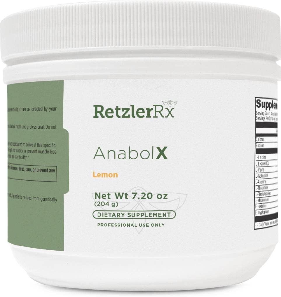 Dr. RetzlerRx™ HormoneSynergy AnaBolX: Anabolic Amino Acid Complex, 30 Servings, Lemon Flavor, Pharmaceutical Grade Formula