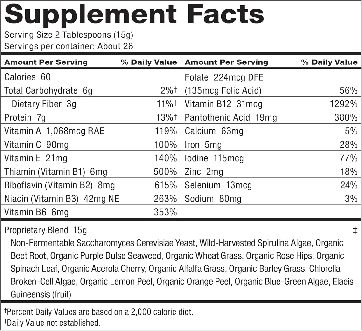 Dr. Schulze's SuperFood Plus Herbal Concentrate - Daily Nutrition, Vitamin & Mineral Blend - Gluten-Free, Non-GMO, Vegan - 2-Pack, 14 oz Powder