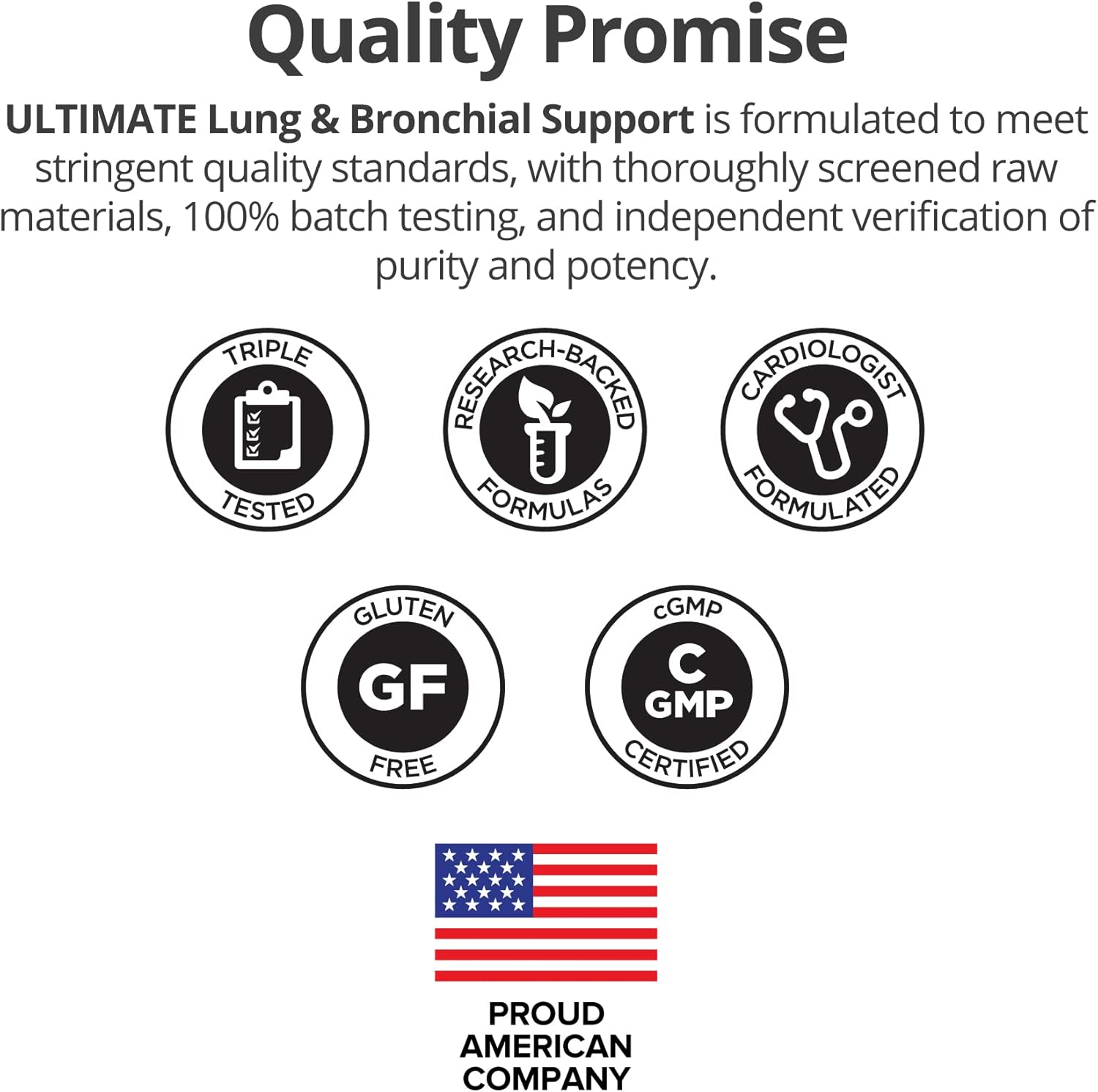 Dr. Sinatra Lung & Bronchial Support Supplement for Clear Breathing, Immune & Heart Health - 60 Capsules