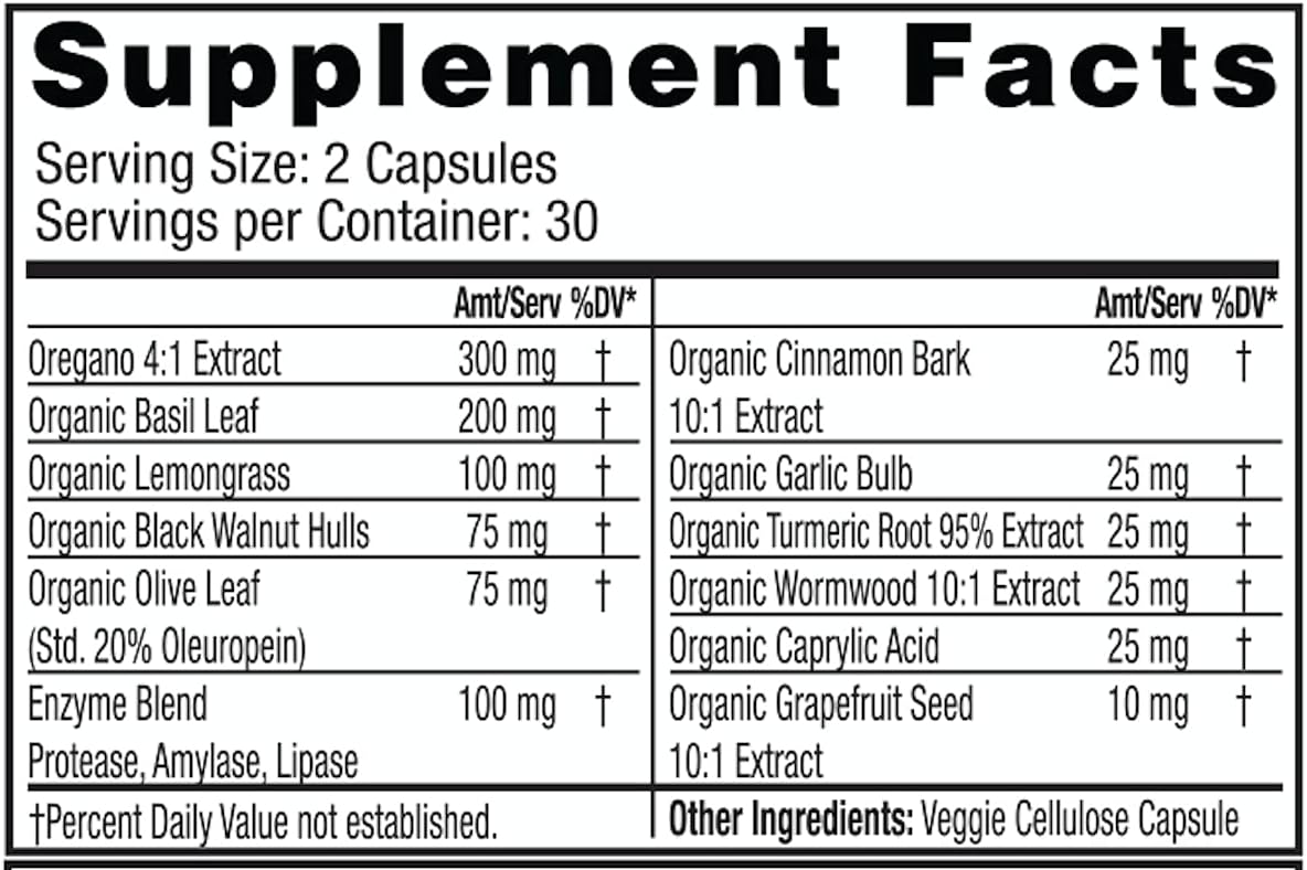 Dr. Tennant's Fungal Detox for Candida Cleanse, Mood Regulation, and Hormone Balance - Supports GI Health and Natural Fungal Balance