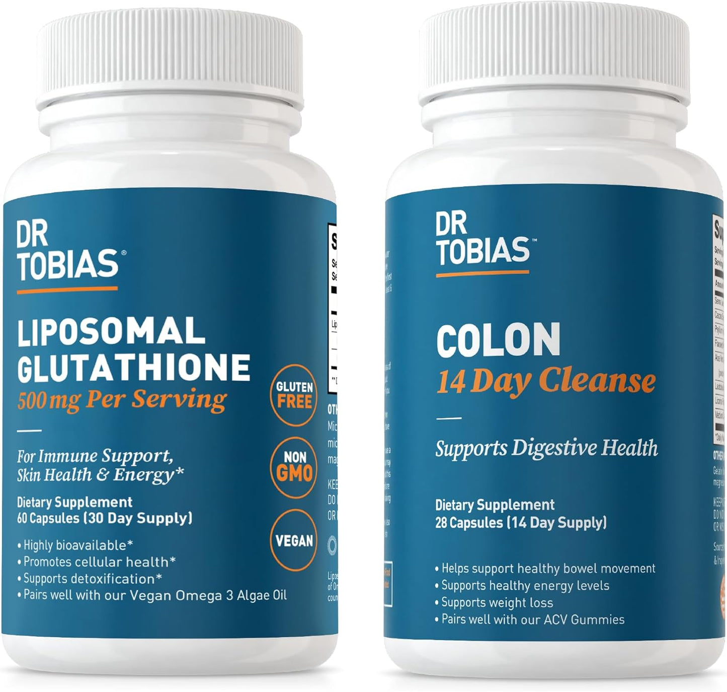 Dr. Tobias 14 Day Cleanse with Liposomal Glutathione - Promotes Detox, Digestive Health, and Immune System