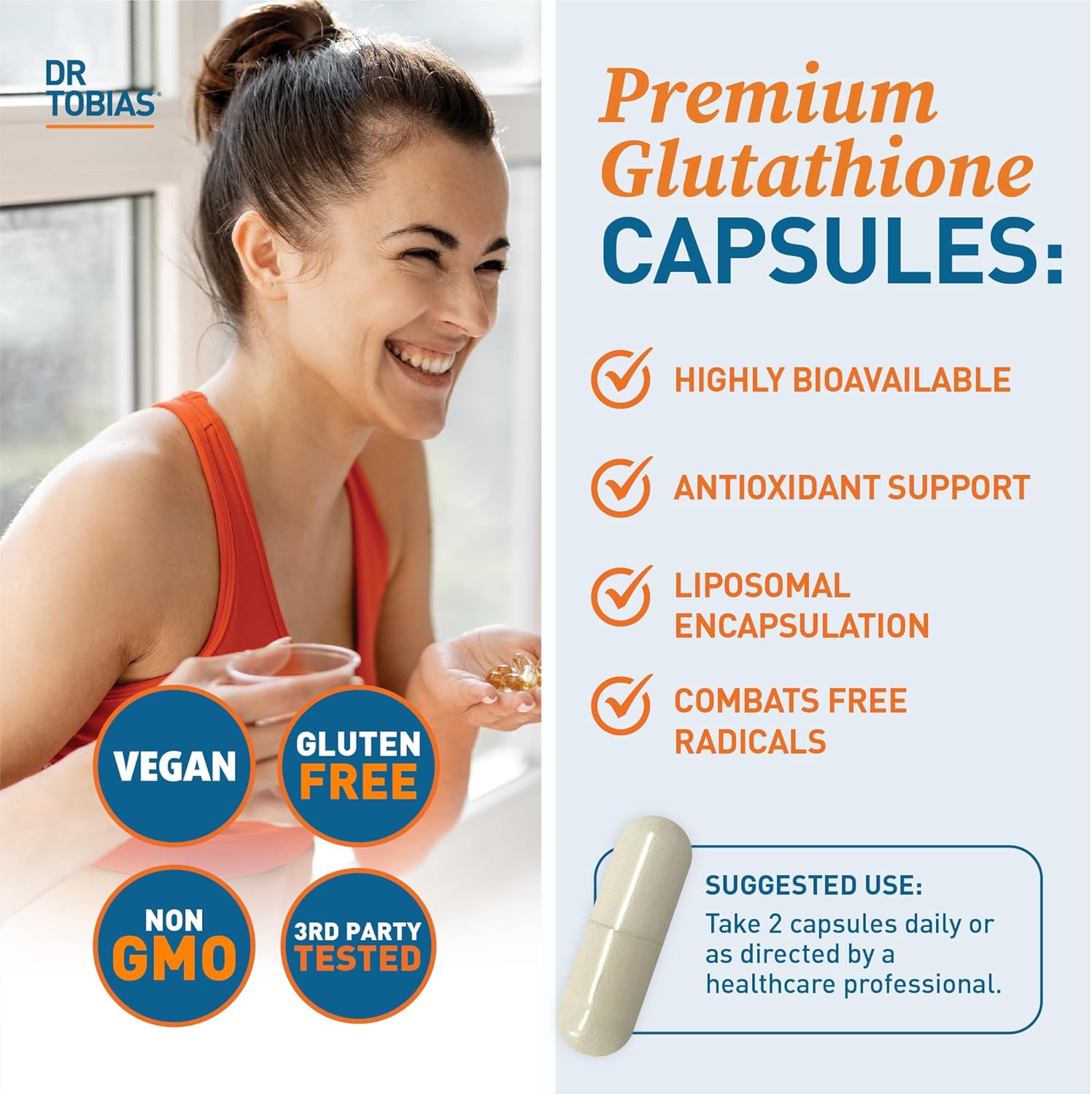 Dr. Tobias 14 Day Cleanse with Liposomal Glutathione - Promotes Detox, Digestive Health, and Immune System