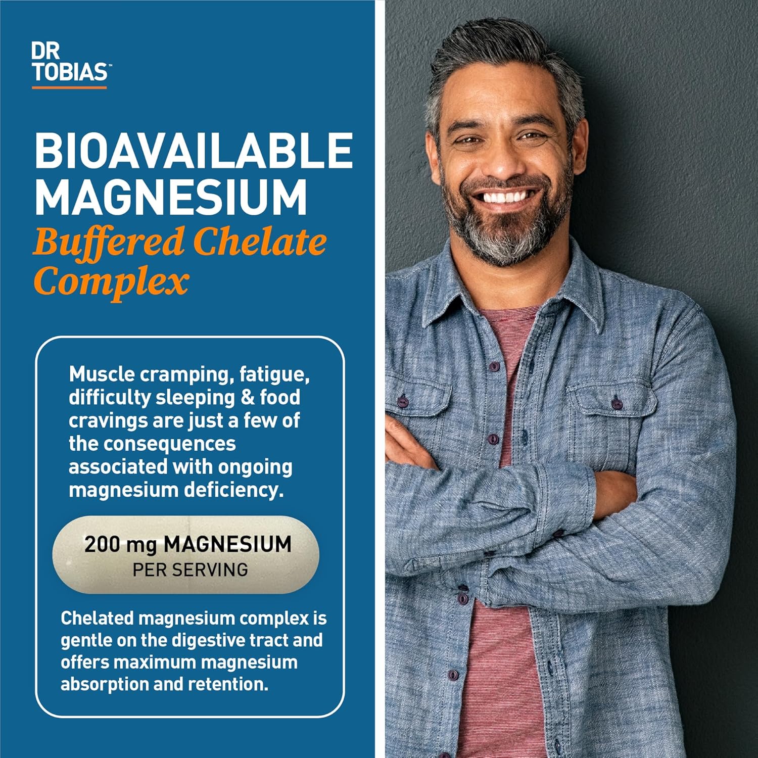 Dr. Tobias 14 Day Colon Cleanse & Magnesium Bisglycinate Supplement with Fiber, Herbs, Probiotics - Supports Gut Health, Energy, Muscle, Bone & Joint - Non-GMO