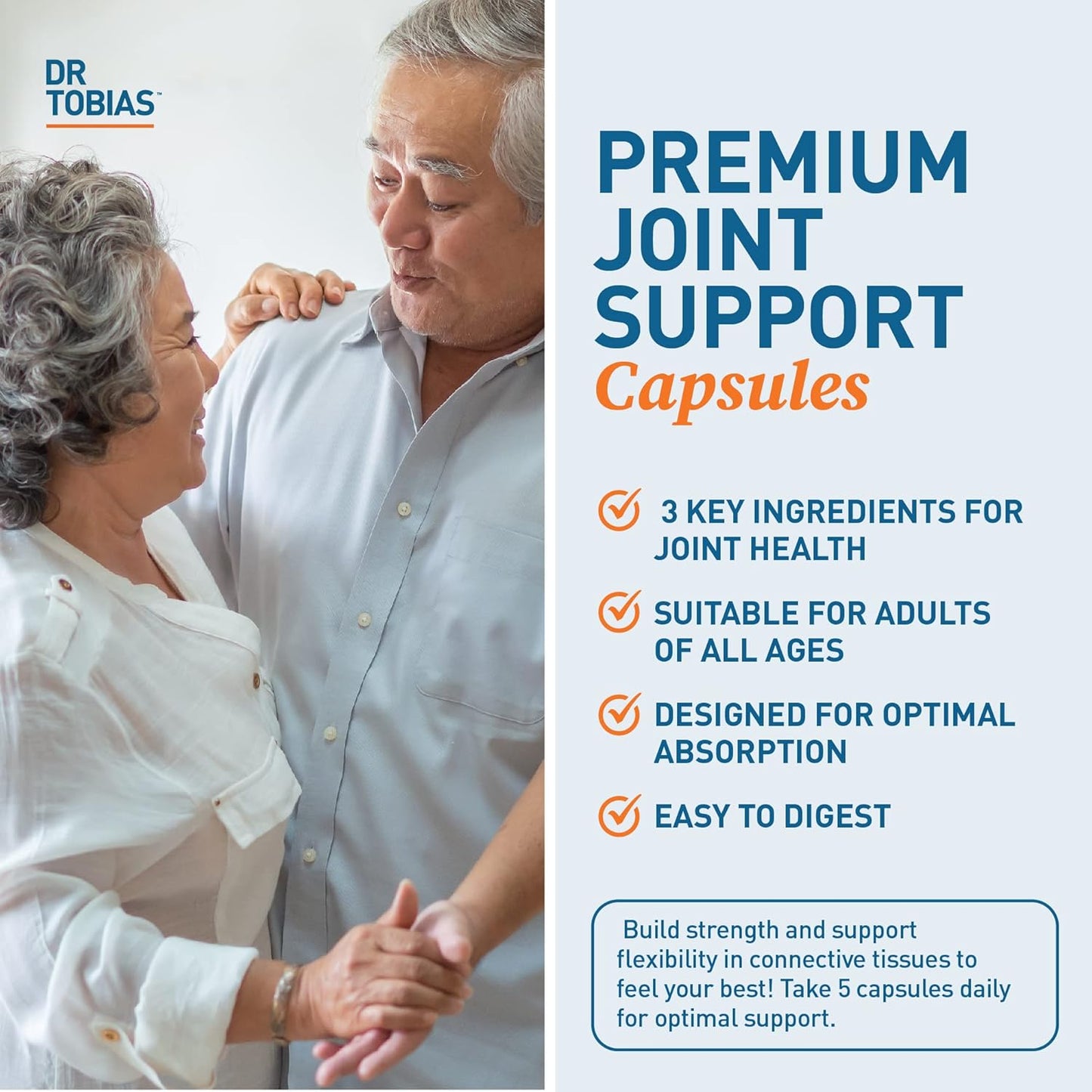 Dr. Tobias Omega 3 Fish Oil & Joint Support Supplement - Promotes Heart, Brain, and Immune Function, Non-GMO, Joint Comfort