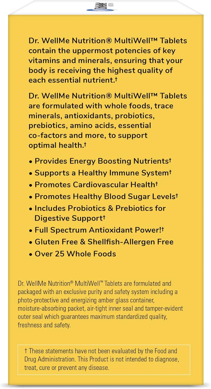 Dr. WellMe MultiWell® Supplement - 120 Vegetarian Tablets, Non-GMO Mineral Complex