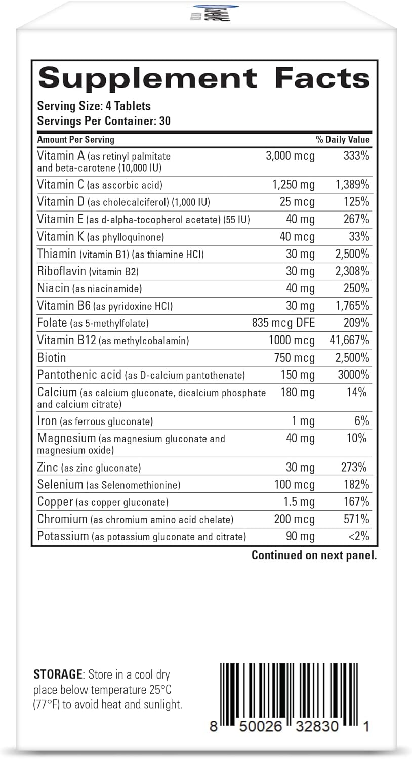 Dr. WellMe MultiWell® Supplement - 120 Vegetarian Tablets, Non-GMO Mineral Complex