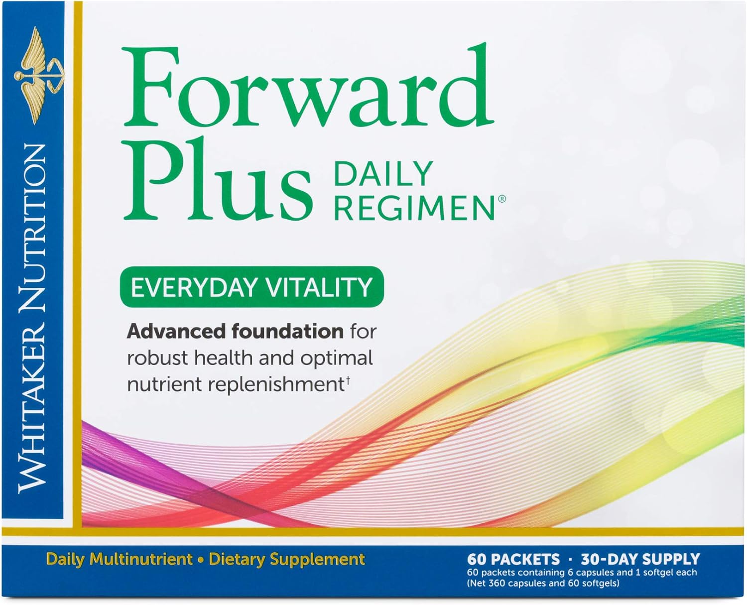 Dr. Whitaker's Forward Plus Daily Regimen - Multivitamin Supplement for Energy, Strength, and Vitality - 60 Packets