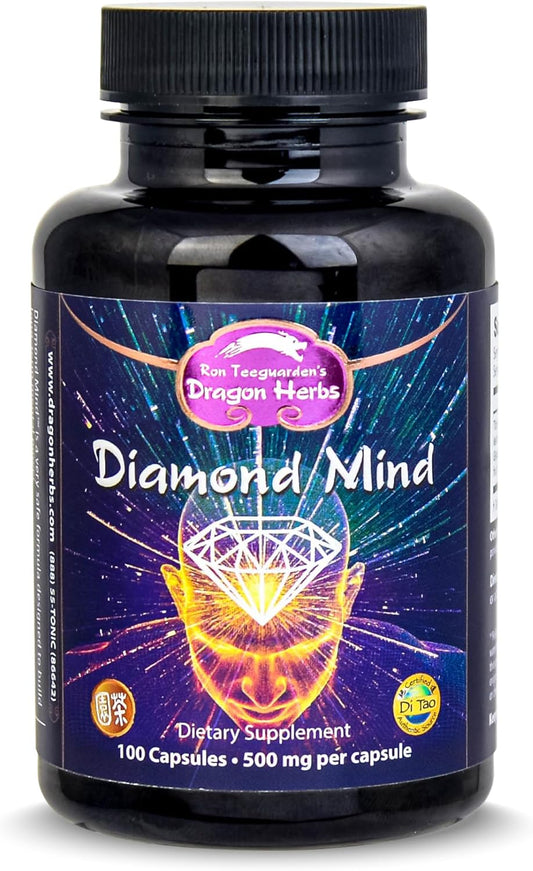 Dragon Herbs Diamond Mind Capsules - 500mg - 100 Count by Ron Teeguarden