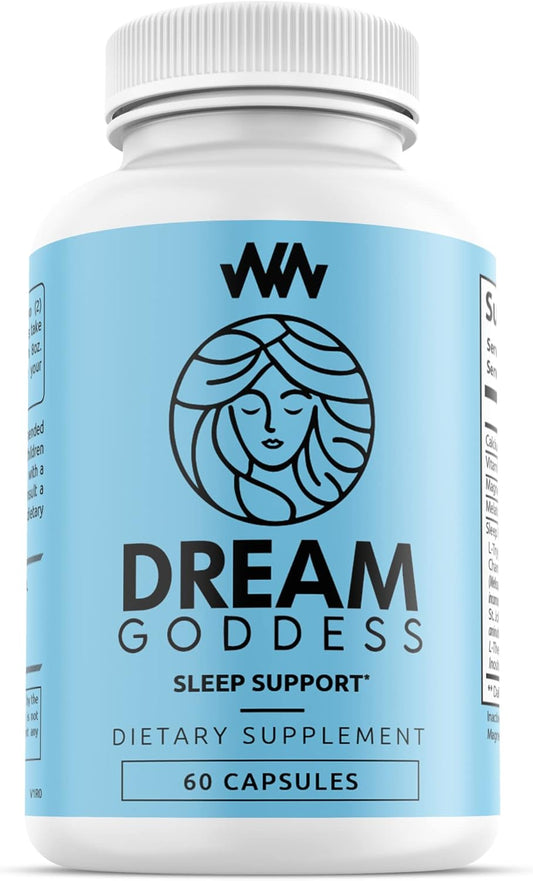 Dream Goddess Sleep Support Supplement for Women | Relaxation Aid | Calm Mind | Enhance Rest | Female-Specific Vitamins