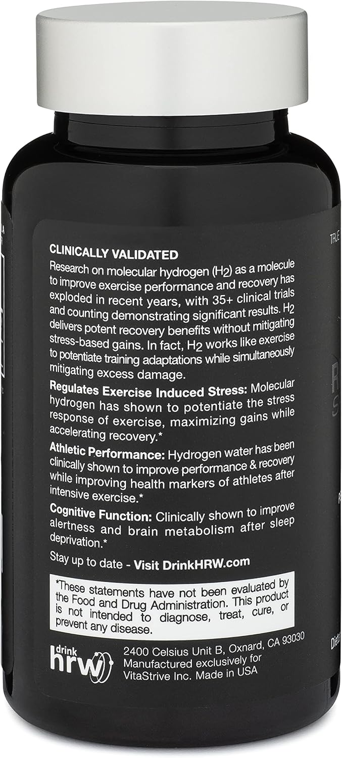 DRINK HRW Hydrogen Bundle: 60 Count Unflavored and 60 Count Raspberry Rejuvenation Sport Tablets