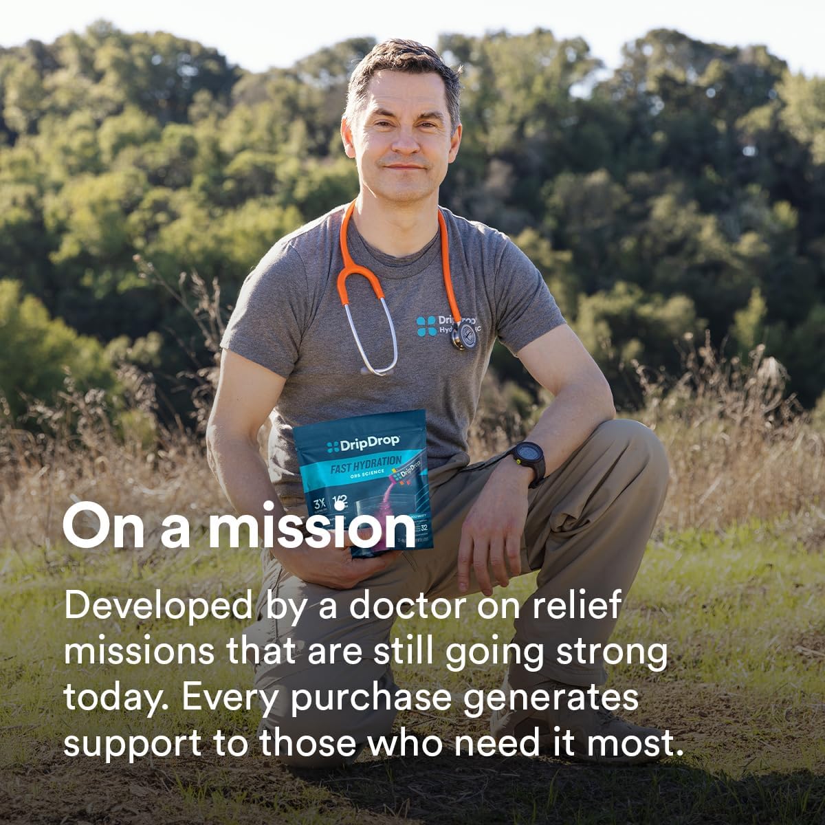 DripDrop Hydration Lemon Lime Electrolyte Drink Mix Packets - Zero Sugar, Non-GMO, Gluten Free, Vegan - 32 Sticks