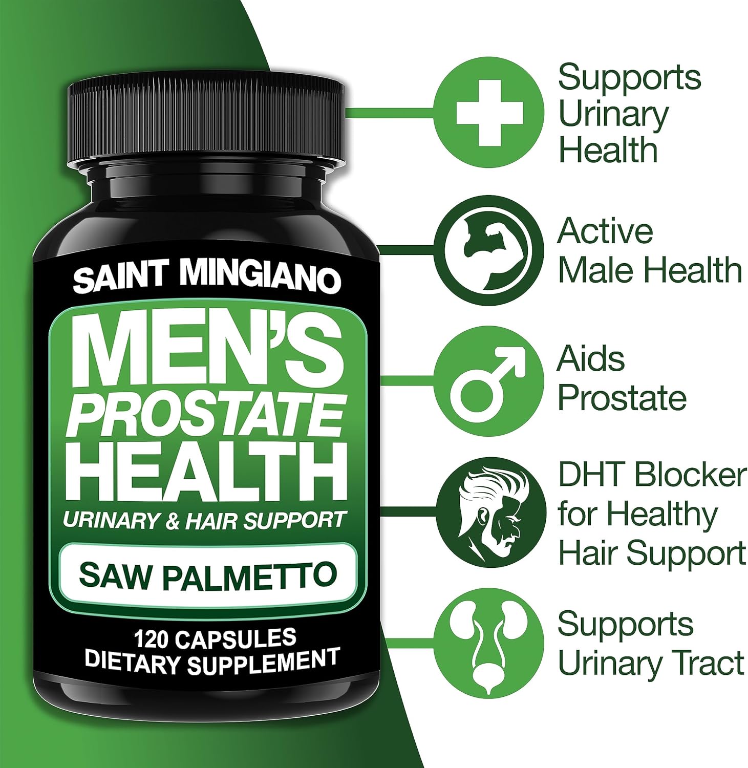 Dual Pack: Kidney Support Cleanse Detox & Repair + Men's Prostate Health Supplements - 240 Capsules