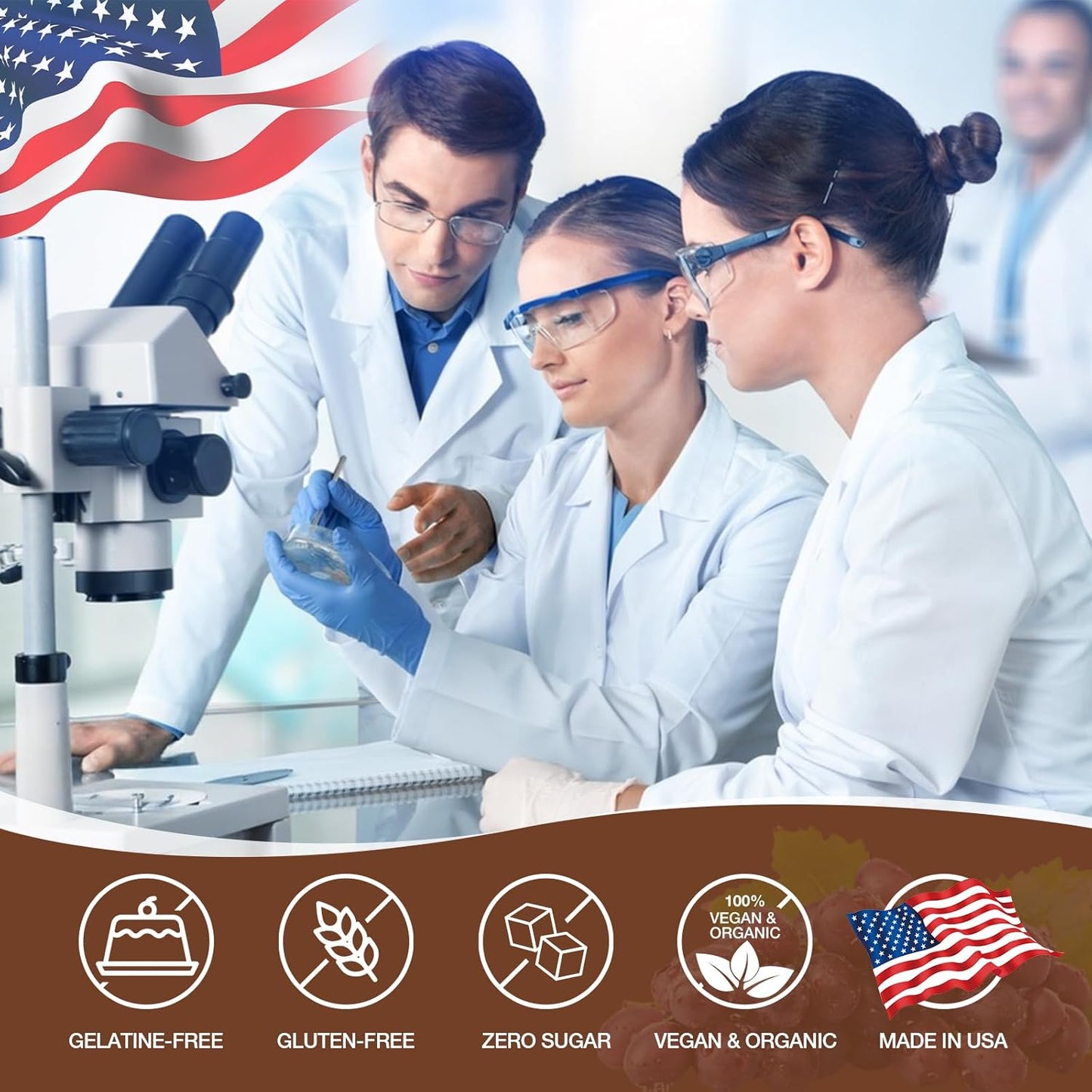 Dual Pack NUBETONG Mushroom Gummies - 10x Mushroom Supplement for Adults with Lion's Mane, Reishi, Chaga, Turkey Tail - Brain, Immune, Stress, Focus Support