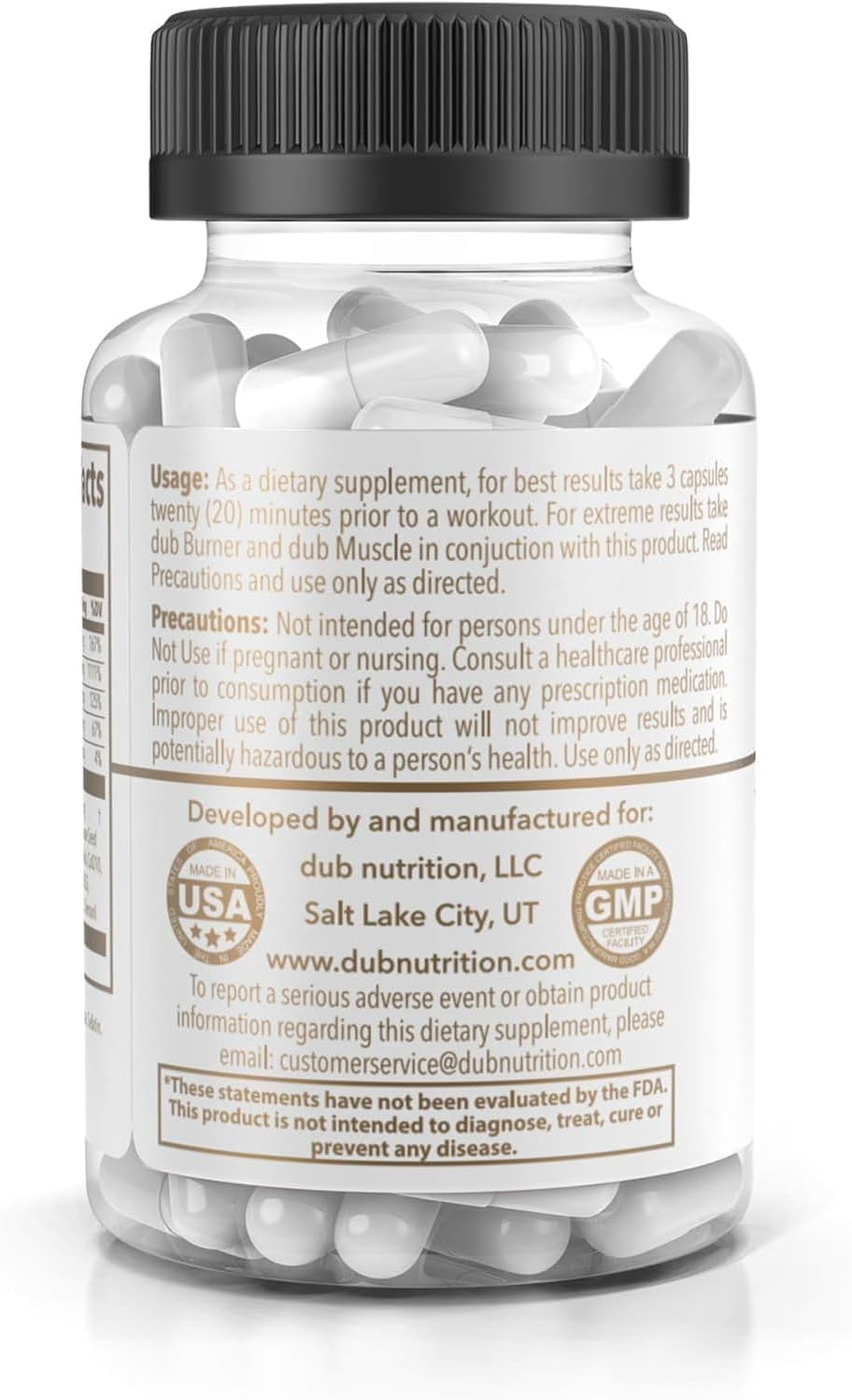 Dub Nutrition Youth Capsules - Immunity and Mobility Support with Acai, Resveratrol, Curcumin, Vitamins A, C, D, E, B12, and CoQ10 - 90 Count