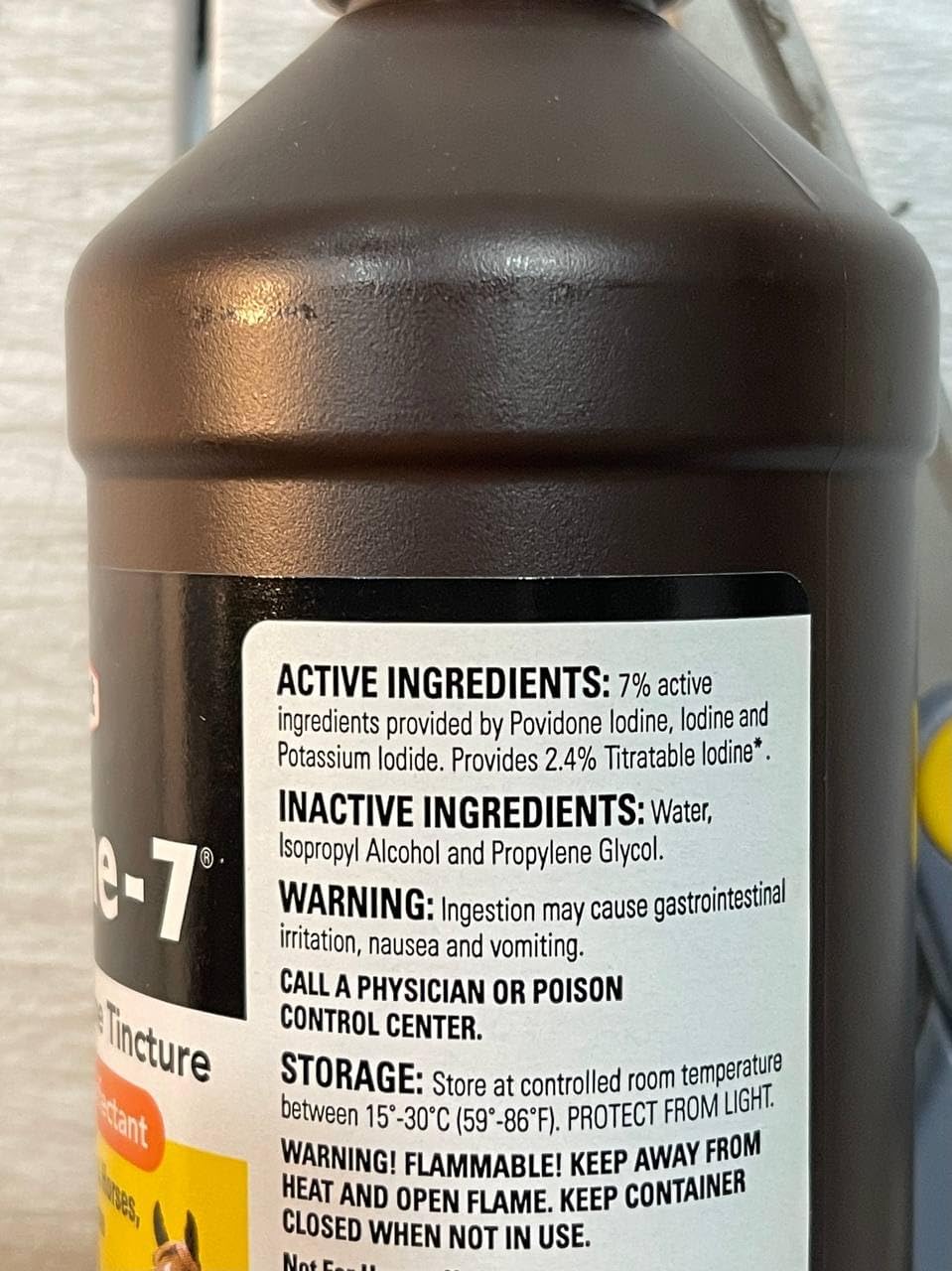 Durvet Triodine-7 Antiseptic Solution - 16 Ounce Bottle