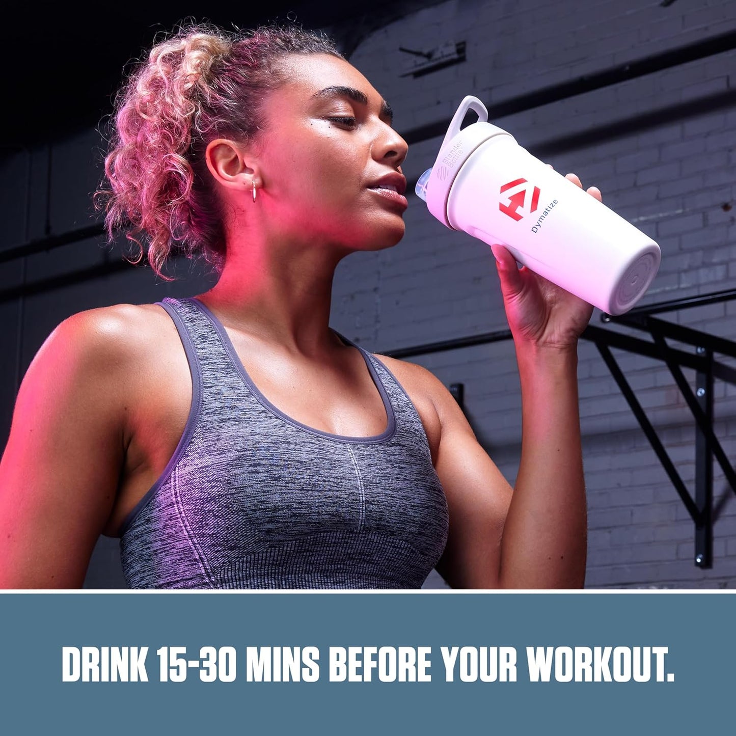 Dymatize Energyze Pre Workout Powder - Peach Mango Flavor, 150mg Caffeine, 5g BCAAs, Performance Blend - 30 Servings