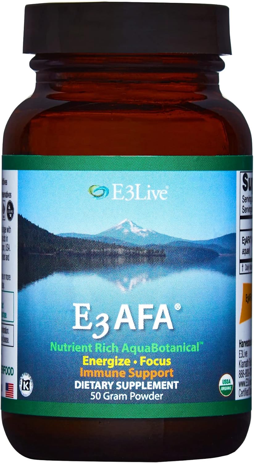 E3LIVE AFA 50 Gram Powder for Boosting Energy and Immunity - Single Bottle