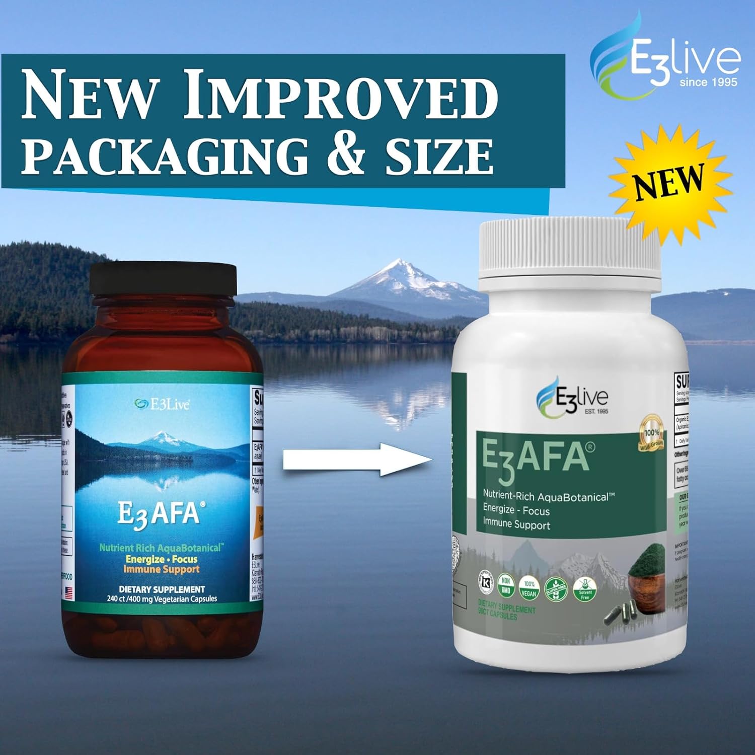E3LIVE AFA 50 Gram Powder for Boosting Energy and Immunity - Single Bottle