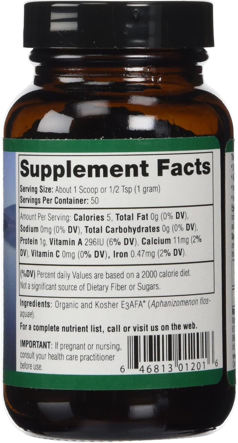 E3LIVE AFA 50 Gram Powder for Boosting Energy and Immunity - Single Bottle