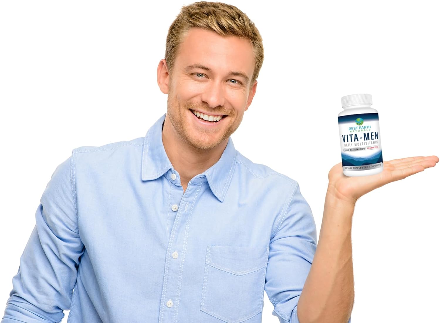 Earth Naturals Vita-Men Daily Multivitamin 30 Tablets - Wellness & Vitality Support Formula