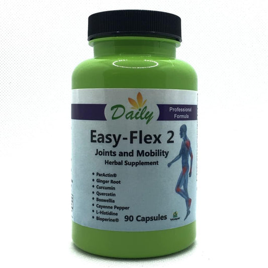 Easy-Flex 2™ Daily Manufacturing Supplement with Andrographis, Boswellia, Curcumin, Quercetin, and Ginger Root Powder - 90 Capsules