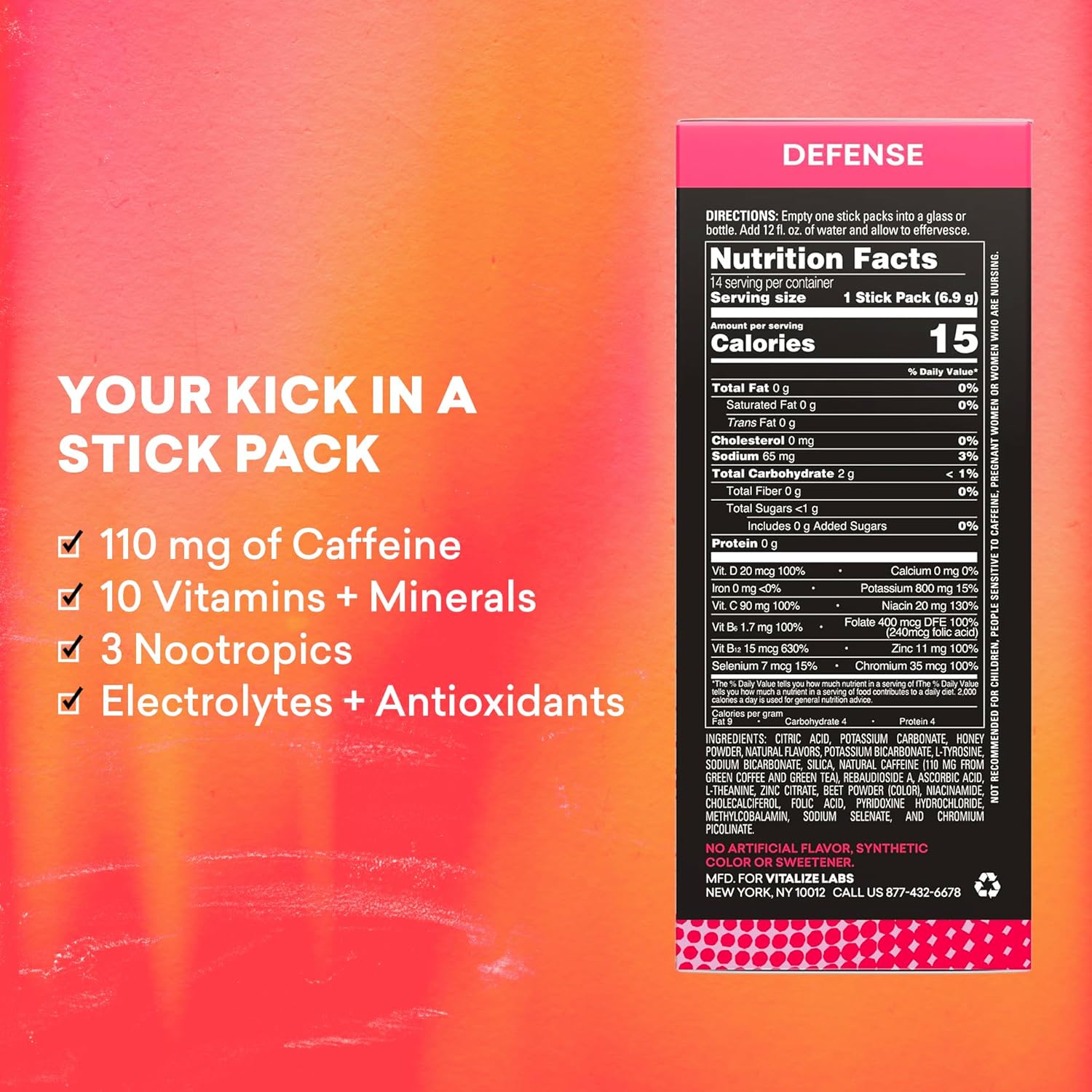 EBOOST Super Fuel Strawberry Lemonade Energy Drink Powder - 14 Packets - Natural Pre-Workout Mix with L-Tyrosine, L-Theanine, and Vitamins - Energy Boost for Men and Women on the Go