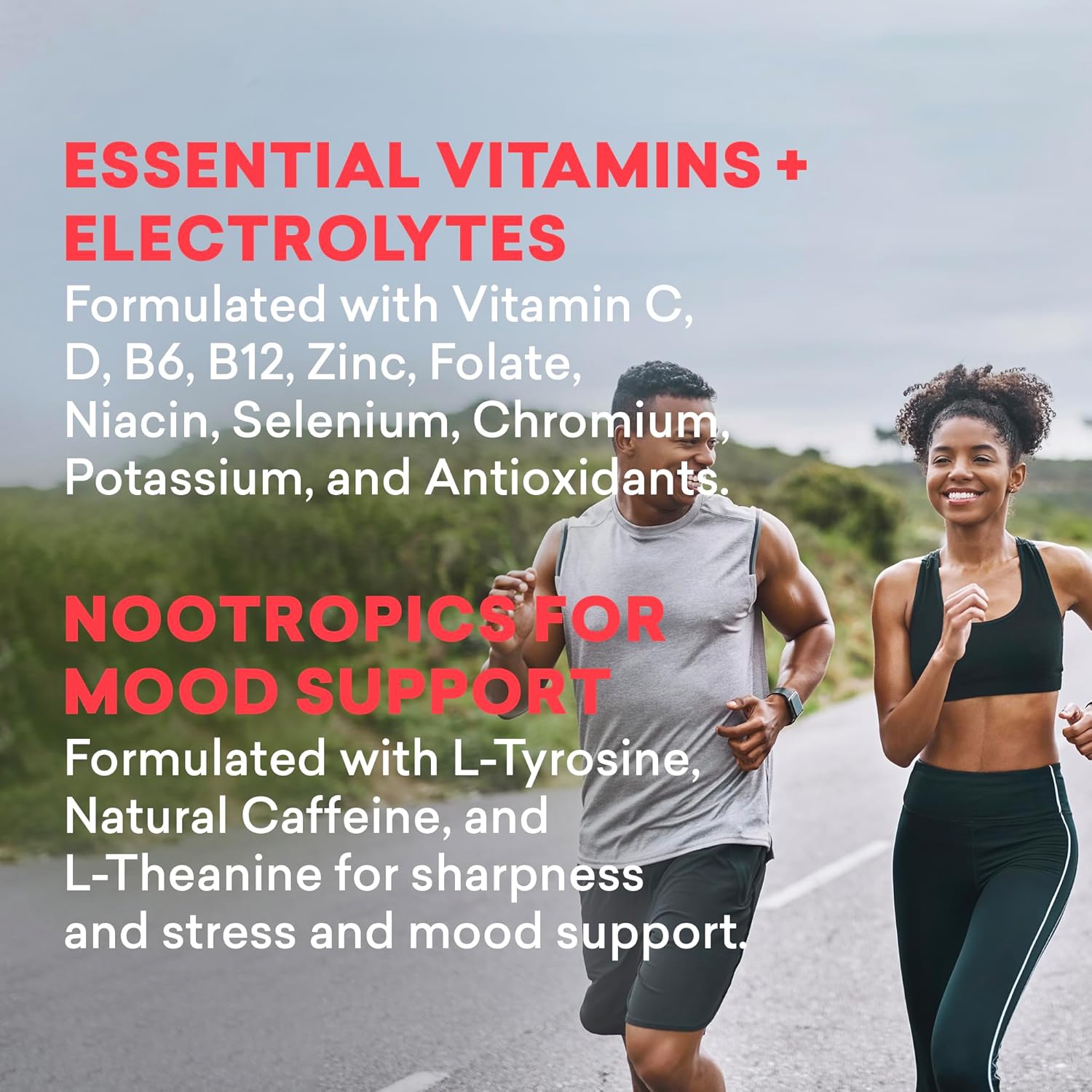 EBOOST Super Fuel Strawberry Lemonade Energy Drink Powder - 14 Packets - Natural Pre-Workout Mix with L-Tyrosine, L-Theanine, and Vitamins - Energy Boost for Men and Women on the Go