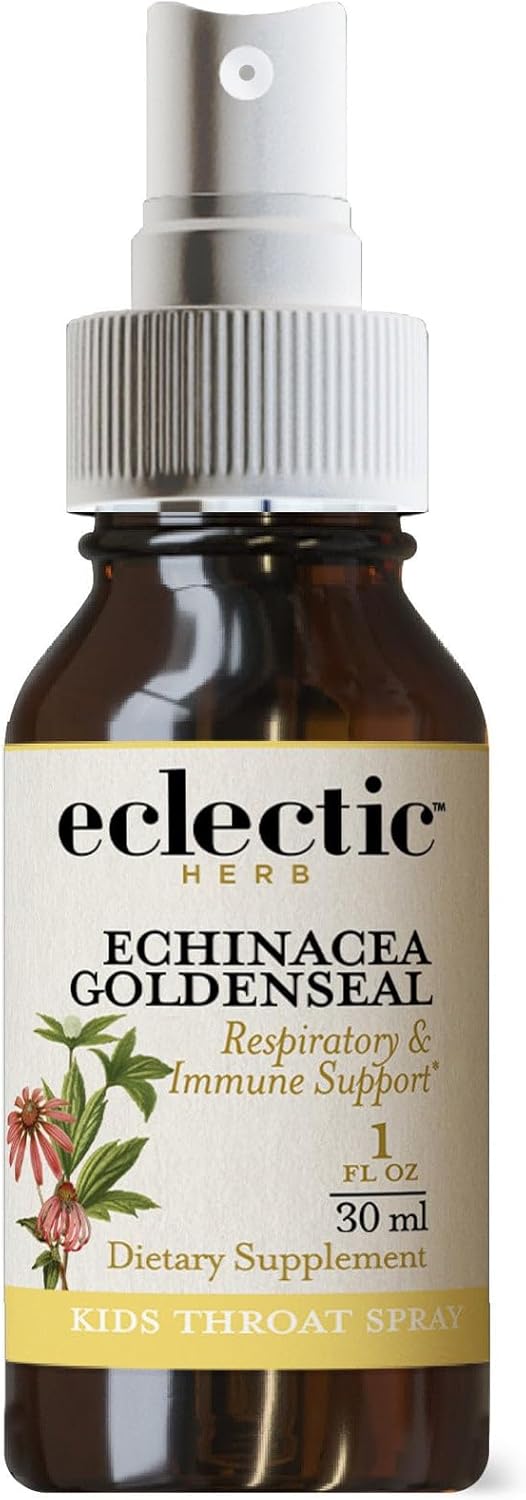 ECLECTIC INSTITUTE Children's Echinacea Goldenseal Throat Spray - Orange Flavor 1 oz
