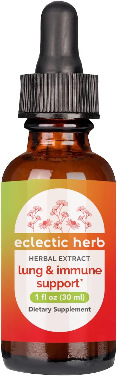 Eclectic Institute Non-GMO Lung & Immune Support Extract - Gluten Free | 2 fl oz