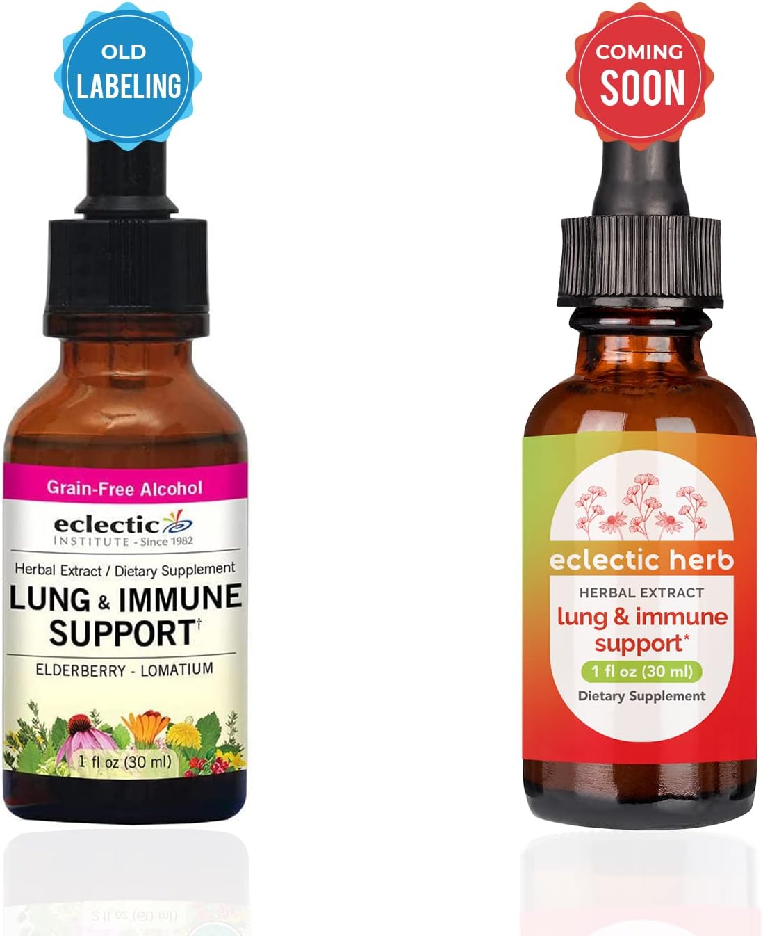 Eclectic Institute Non-GMO Lung & Immune Support Extract - Gluten Free | 2 fl oz