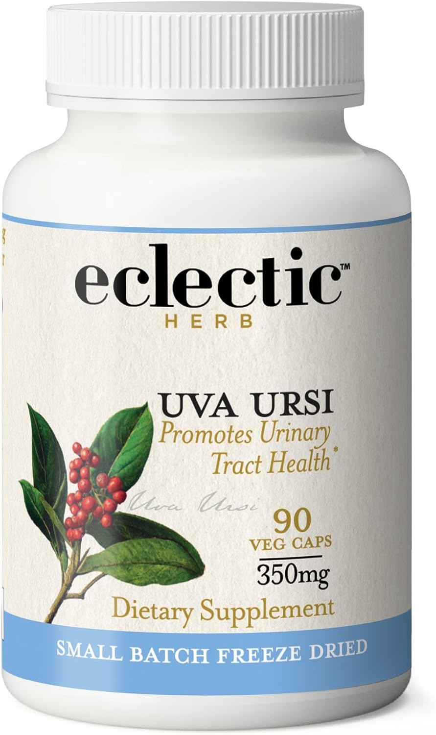 Eclectic Institute Uva Ursi Capsules - 90 Count - Organic, Non-GMO Supplement