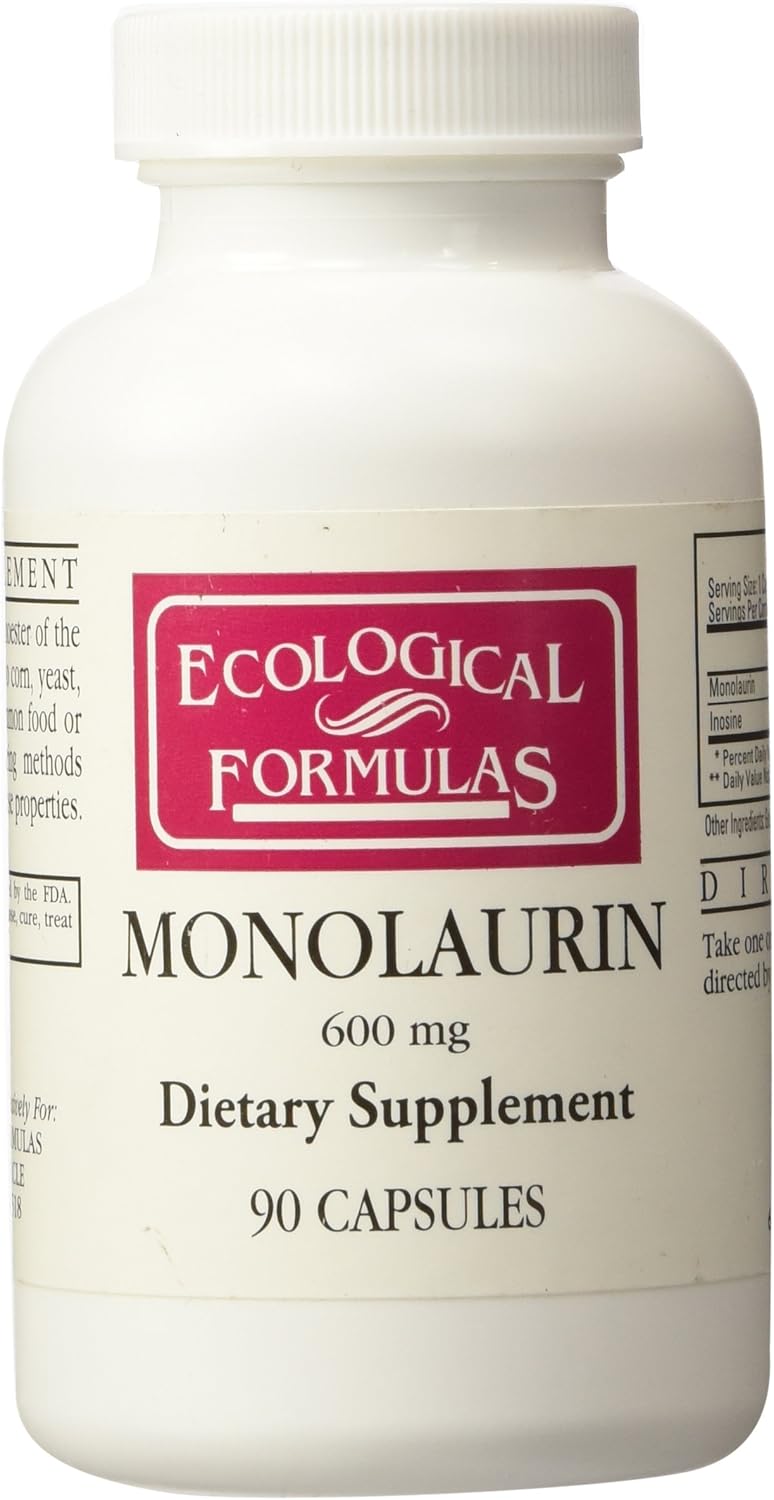 Ecological Formulas Monolaurin Capsules - 600mg, 90 Count