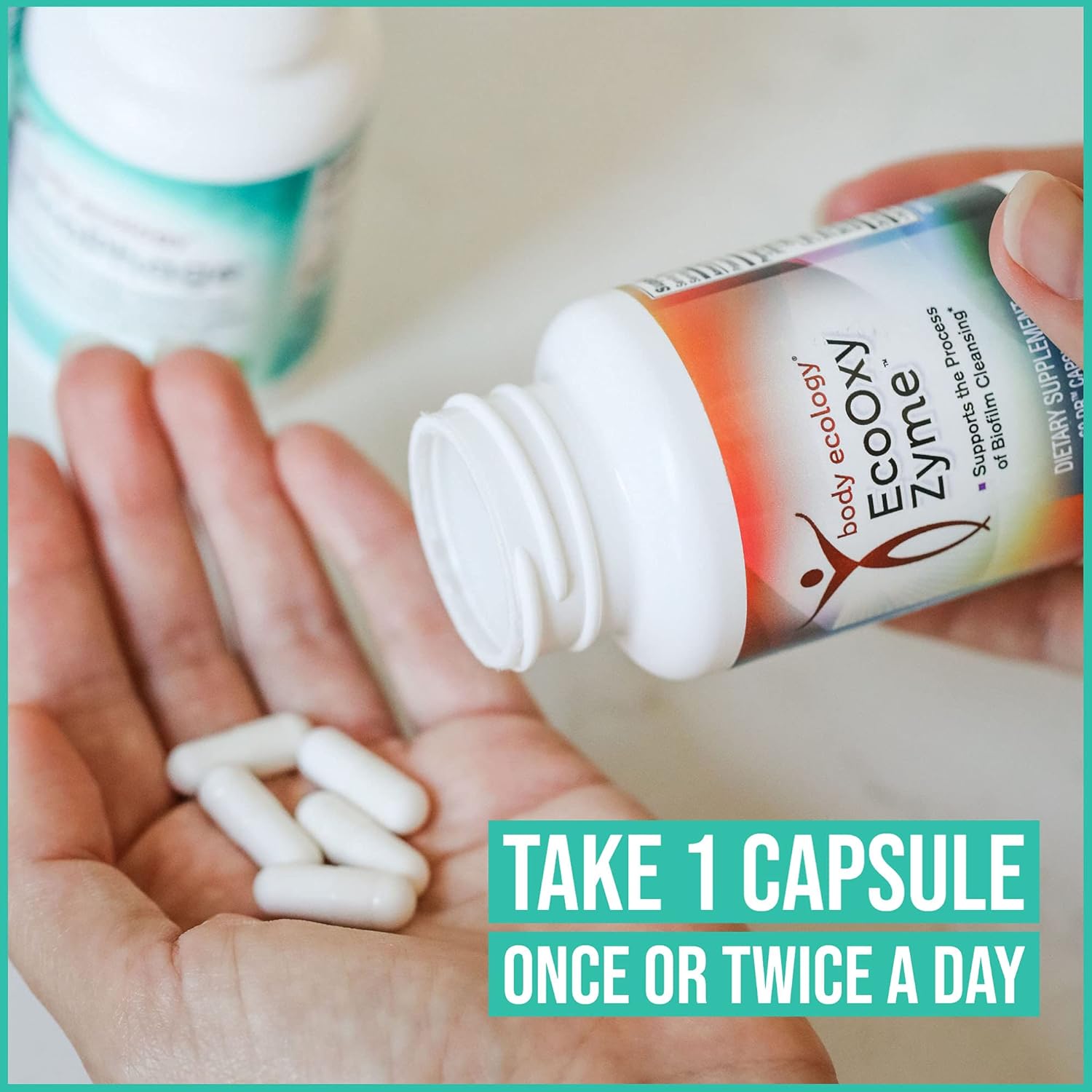 EcoPhage Bacteriophage Prebiotic & Probiotic Supplement - Supports Immune Health & Intestinal Tract - 60 Veg Caps