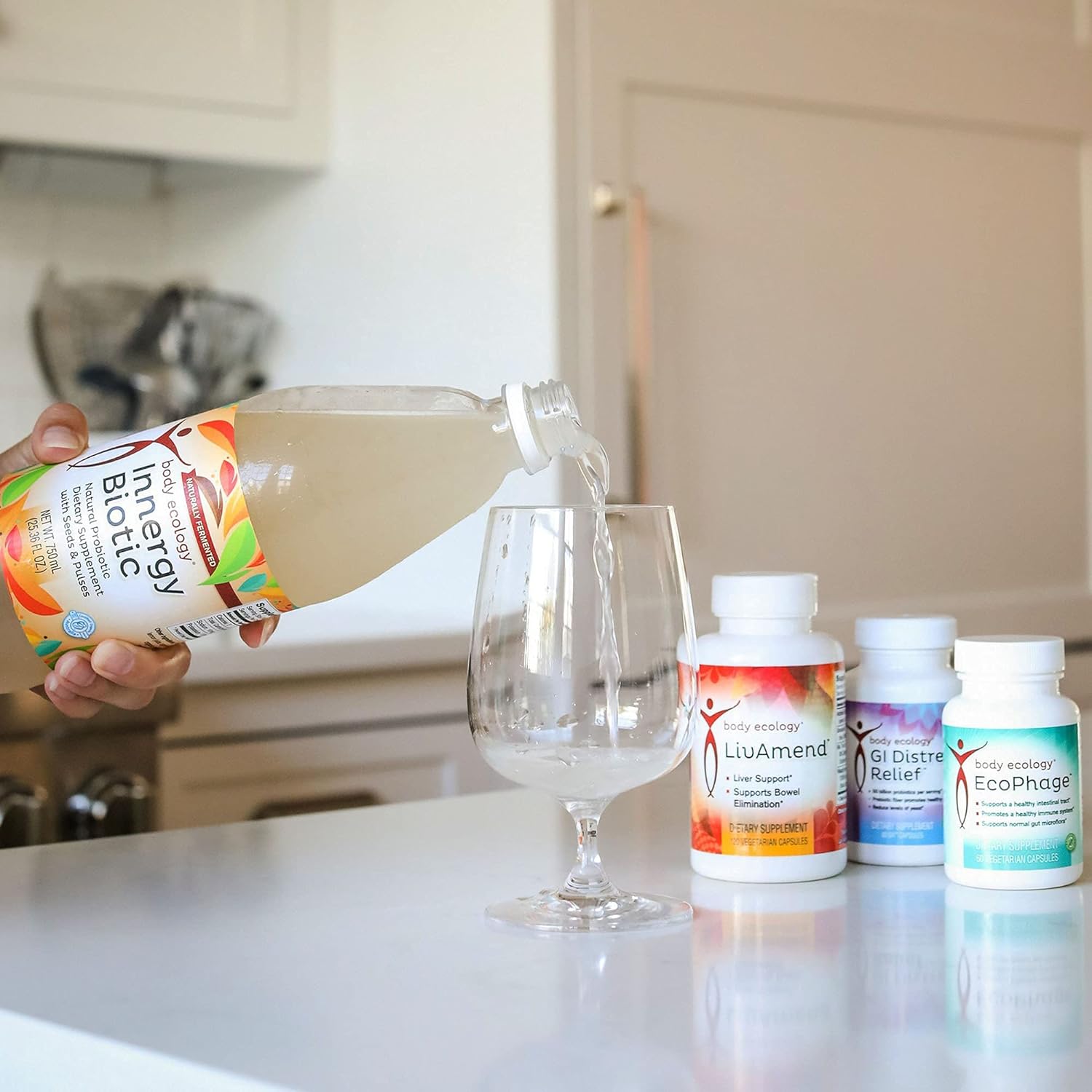 EcoPhage Bacteriophage Prebiotic & Probiotic Supplement - Supports Immune Health & Intestinal Tract - 60 Veg Caps